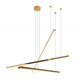 Pendule, Lustre suspendate - Lustra LED dimabila design modern TRIO 3 auriu