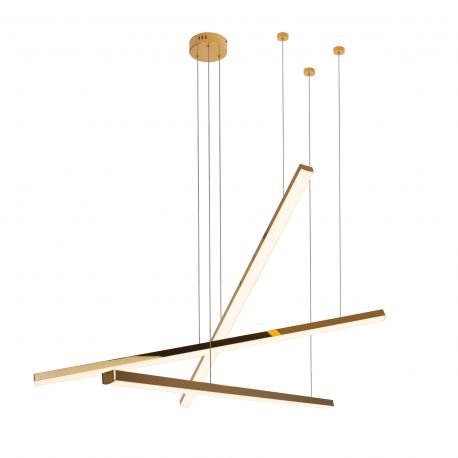 Pendule, Lustre suspendate - Lustra LED dimabila design modern TRIO 3 auriu