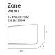 Aplice, corpuri de iluminat pentru pereti - Aplica LED lumina ambientala UP&DOWN, protectie IP44 Zone alb