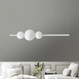 Candelabre, Lustre - Lustra LED dimabila design modern SANDRA 3 WH