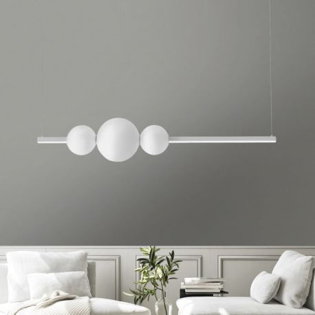 Candelabre, Lustre - Lustra LED dimabila design modern SANDRA 3 WH