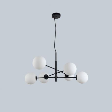 Candelabre, Lustre - Lustra suspendata design modern OVIEDO 6 BK/BK