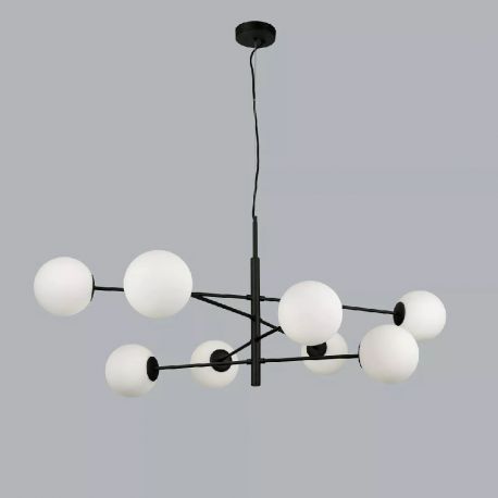 Candelabre, Lustre - Lustra suspendata design modern OVIEDO 8 BK/BK