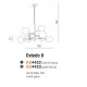 Candelabre, Lustre - Lustra suspendata design modern OVIEDO 8 GO/BK