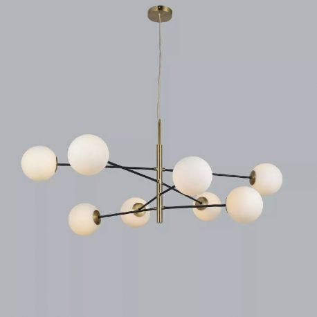 Candelabre, Lustre - Lustra suspendata design modern OVIEDO 8 GO/BK