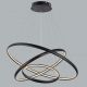 Candelabre, Lustre - Lustra LED suspendata design modern circular Brighton 3 BK