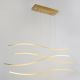 Lustra LED suspendata design modern Waves gold