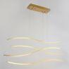 Lustra LED suspendata design modern Waves gold