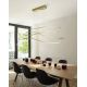 Pendule, Lustre suspendate - Lustra LED suspendata design modern Waves gold
