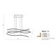 Pendule, Lustre suspendate - Lustra LED suspendata design modern Waves gold
