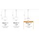 Pendule, Lustre suspendate - Lustra / Pendul LED design modern 38cm Helena C