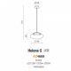 Pendule, Lustre suspendate - Lustra / Pendul LED design modern 38cm Helena C