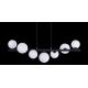 Pendule, Lustre suspendate - Lustra suspendata design modern SYBILLA 7 black
