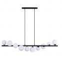 Lustra suspendata design modern SYBILLA 10 black
