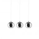 Lustra design modern Silver Ball 3 line