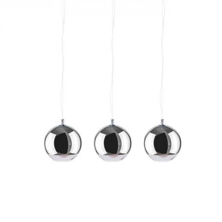 Pendule, Lustre suspendate - Lustra design modern Silver Ball 3 line
