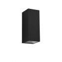 Aplica moderna exterior cu iluminat ambiental IP54 JAKE WALL 2 negru