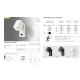 Aplice - Aplica de exterior cu senzor de miscare IP44 GORAN gri inchis