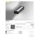 Aplice - Aplica LED de exterior ambientala IP54 COSEL gri inchis