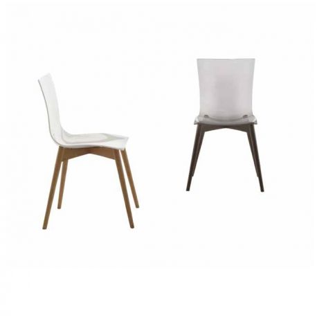 Seturi scaune, HoReCa - Set de 2 scaune elegante design LUX ARIA WOOD