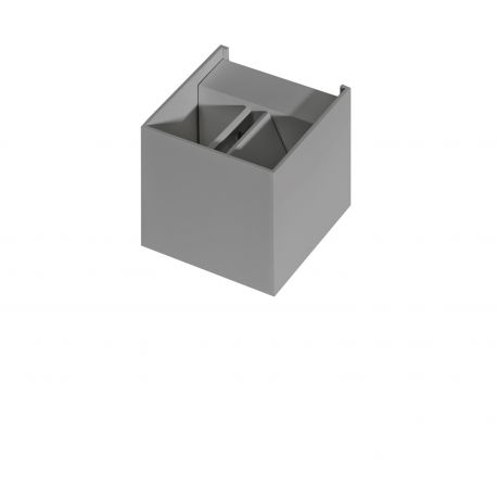 Aplice - Aplica de perete LED exterior ambientala IP54 GAMBINO 4000K gri inchis