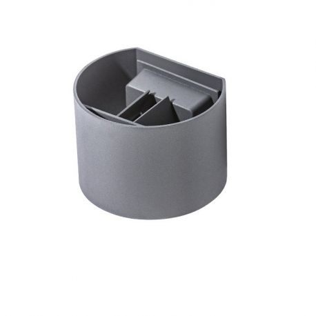 Aplice - Aplica perete LED de exterior cu lumina ambientala IP54 Leticia 2 gri