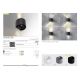 Aplice - Aplica perete LED de exterior cu lumina ambientala IP54 Leticia 2 alba