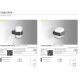 Aplice - Aplica LED de perete exterior moderna IP54 LARS SQUARE 4000K