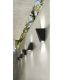 Aplice - Aplica LED de perete exterior cu iluminat ambiental IP54 ZITA XL negru