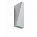 Aplica LED de perete exterior cu iluminat ambiental IP54 ZITA XL alba