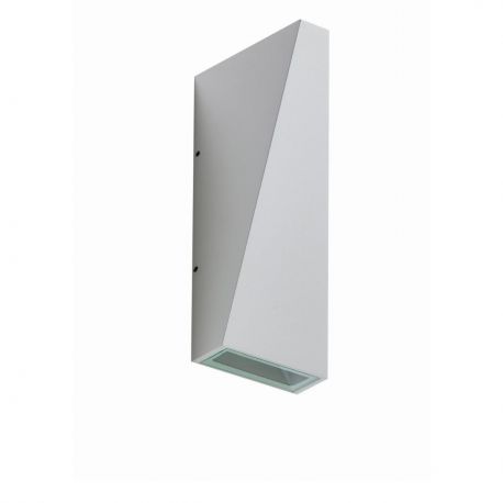 Aplice - Aplica LED de perete exterior cu iluminat ambiental IP54 ZITA XL alba