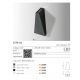 Aplice - Aplica LED de perete exterior cu iluminat ambiental IP54 ZITA XL alba