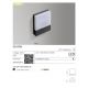 Aplice - Aplica de perete LED exterior moderna IP54 CIVITA
