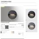 Aplice - Aplica LED de exterior ambientala IP54 CASORIA ROUND gri