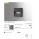 Aplice - Aplica LED de exterior ambientala IP54 CASORIA SQUARE gri