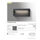 Aplice - Aplica LED de exterior ambientala IP54 CASORIA SLIM gri