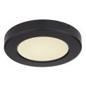 Plafoniera LED design modern, diametru 12,6cm, LASSE negru