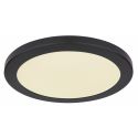 Plafoniera LED design modern, diametru 29,8cm, LASSE negru