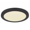 Plafoniera LED design modern, diametru 29,8cm, LASSE negru
