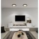 Plafoniere - Plafoniera LED design modern, diametru 29,8cm, LASSE negru