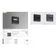 Spoturi - Spot LED de exterior ambiental IP54 AFI negru 4000K