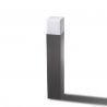 Stalp de iluminat exterior modern IP54 SORANO H-50cm gri
