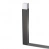 Stalp de iluminat exterior modern IP54 SORANO H-70cm gri