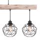 Pendule, Lustre suspendate - Lustra cu 4 pendule design modern Theodor lemn