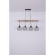 Pendule, Lustre suspendate - Lustra cu 4 pendule design modern Theodor lemn