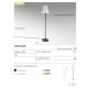 Stalpi - Lampadar de iluminat exterior IP44 HAVANA negru/alb