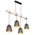 Lustra suspendata design modern ABLONA lemn