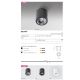 Plafoniere cu spoturi, Spoturi aplicate - Spot aplicat tavan/plafon stil modern Brant 1 negru/crom