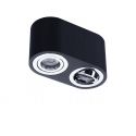 Spot aplicat tavan/plafon stil modern Brant 2 negru/crom