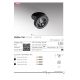 Spoturi tavan fals - Spot LED incastrat directionabil de tavan/plafon IP54 FRIDA 7W 4000K negru